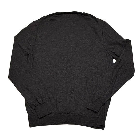 Polo Ralph Lauren Men's Granite Gray Washable Merino Wool V-Neck Sweater Large - Picture 8 of 9